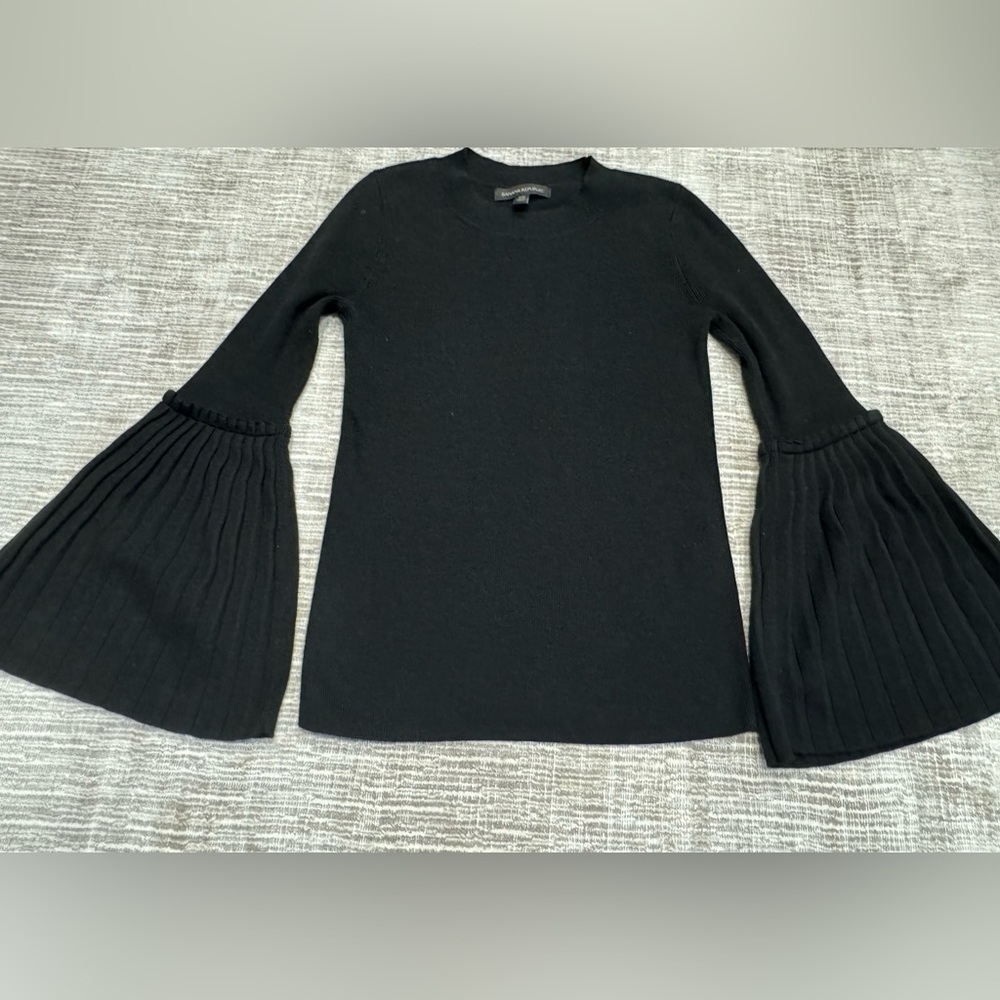 Banana Republic black bell sleeve sweater
